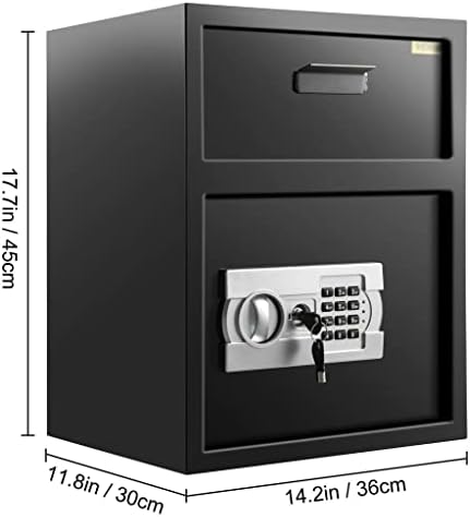 Renslat Electronic Safe Money Box Slot de depósito digital com gaveta Secret Hidden Safe Code