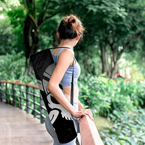 Laiyuhua Yoga Mat Bag, bolsa de ginástica de ioga com zíperas duplas para mulheres e homens - zíperes