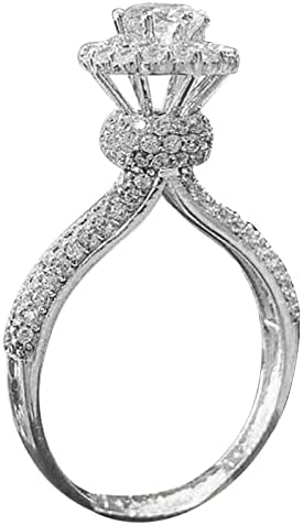 Anéis reais ousados ​​presentes no engajamento artesanal de jóias de casamento de luxo cortada anéis de pedra de