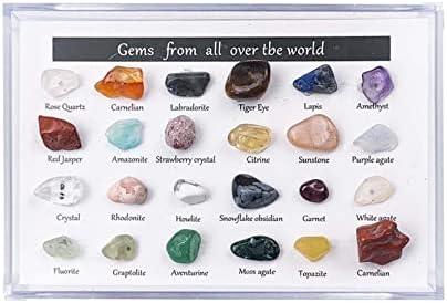 Tipos de natal original natural 24 minério de pedra de pedra de cristal pedra de contagem regressiva