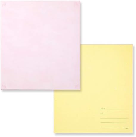 Midori 33244006 papel colorido com adesivos, padrão floral