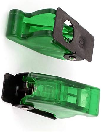 Interruptores de 12 mm aexit 2pcs alternam alternância de plástico verde flip switch switches tampa