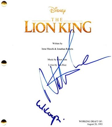 Whoopi Goldberg e Nathan Lane assinaram autógrafos - The Lion King Full Movie Script