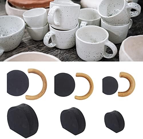 Moldes de alça de caneca de cerâmica Dafenchi, formas de alça de caneca pequenas para copos pequenos,