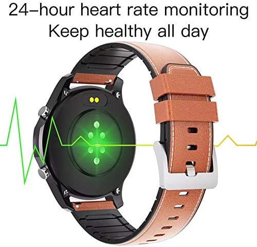 Rasmecalo Smart observa para homens com chamadas Bluetooth e tocar música, rastreador de fitness Pressão Monitor