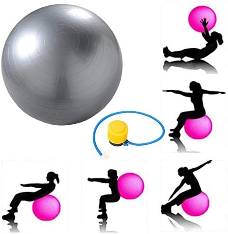 Bola de exercício Basong, 55 cm de bola de ioga anti-slip com bomba para a gravidez, equilíbrio, pilates ou