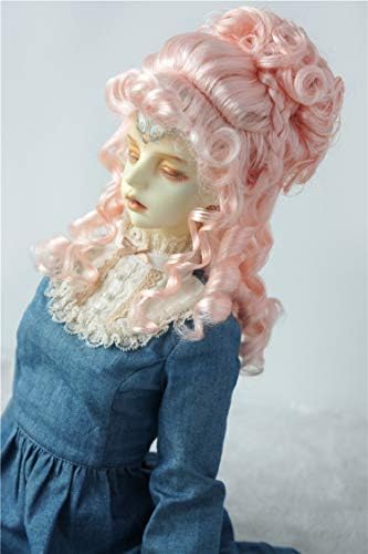 1/3 SD Dod Doll Wigs JD542 8-9 polegadas 21-23cm Europeu Retro Banquet Syntético Mohair BJD Cabelo