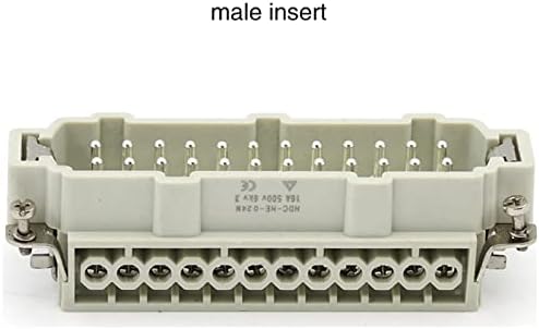1PCS Conector para serviço pesado 24 Core retangular tipo HE-024 Conector de soquete à prova