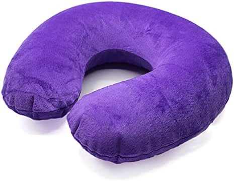 Pillow de pescoço para viagens infláveis ​​de itens selvagens, forma de U com capa macia lavável