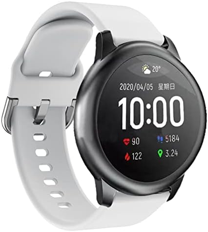 Acessórios de pulseira de bandkit WatchBand 22mm para Xiaomi Haylou solar LS05 Smart Watch Soft Silicone