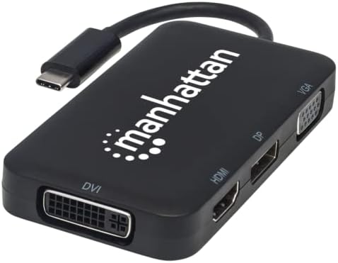 Manhattan USB-C 4 em 1 Conversor de áudio/vídeo