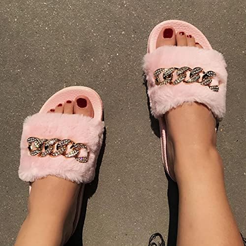 Slippers Slides for Women Summer Summer Flipers Fashion Beach Cadeia Crystal Slippers Sandals Sapatos