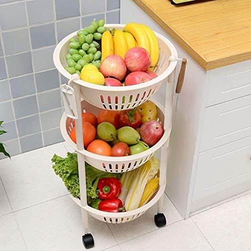 Rack de frutas e vegetais de cesta de armazenamento de vegetais e frutas de camadas de fruta e frutas rack de