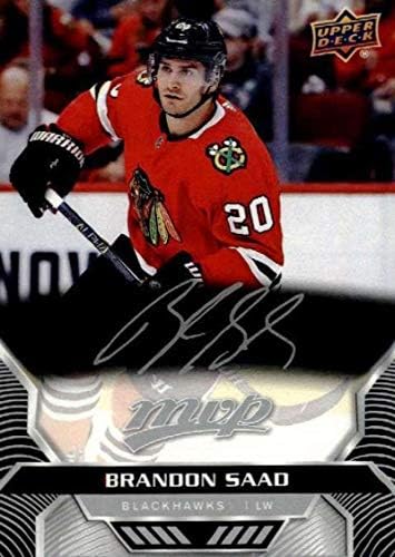 2020-21 MVP Upper MVP Silver Script 12 Brandon Saad Chicago Blackhawks NHL Hockey Trading Card