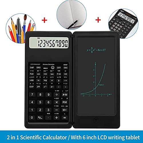 Calculadora científica de CuJux, calculadora de engenharia de exibição LCD de 10 dígitos com o tablet de