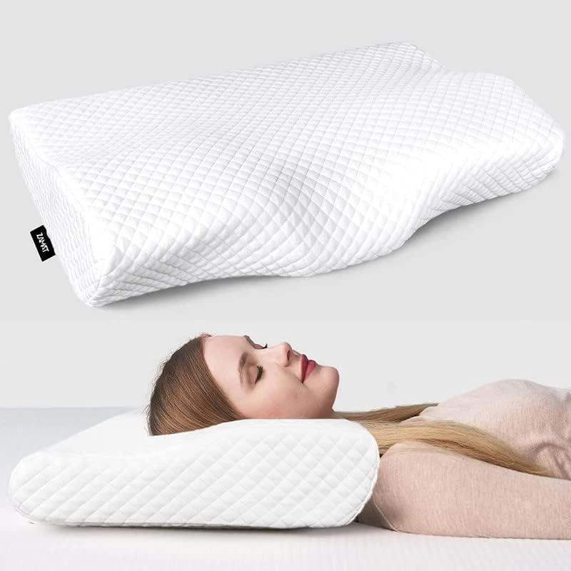 Travesseiro de espuma de memória de contorno Zamat para alívio da dor no pescoço, travesseiro ergovical