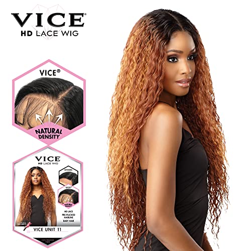 Sensationnel Vice Lace Front Wig - HD Transparent Lace Pré -pirated Hairle com Babyhair 5 polegadas Parte -