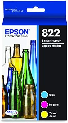 Epson® WorkForce® Pro WF-4820 Wireless Color Jet & Epson 822 Capacidade padrão, Cian, Magenta e Epson T822 Durabrite