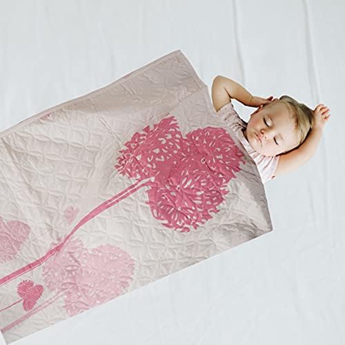 Baby Quilt Toddler Blanket Berço Berço Berço de cama de bebê Planta de cama para meninas impressão