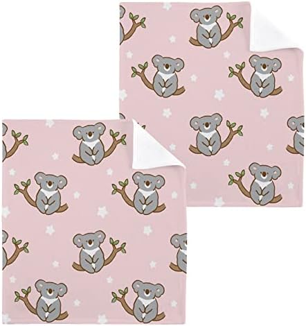 Pacote de pacote de algodão Kigai Cute Koala 2, toalha de ponta de ponta de ponta de ponta para o corpo