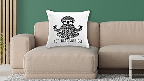 Tampa de travesseiro de meditação de preguiça, capa de almofada de preguiça para sofá -cama decoração de casa 18