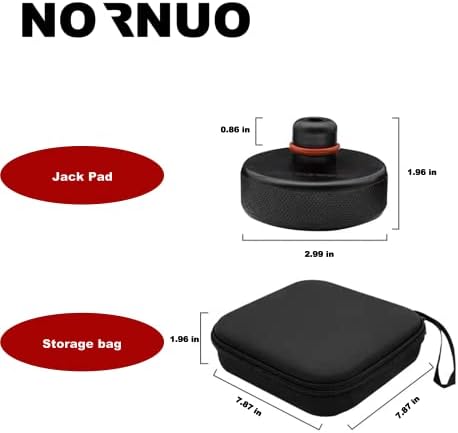 Almofada de borracha de jack nornu para tomada de piso para tesla, ferramenta de adaptador de