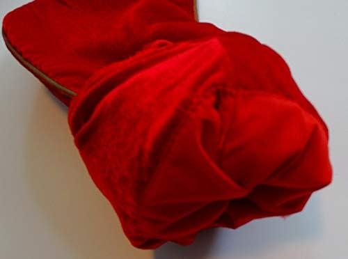 Presentes personalizados Williamsburg Holly bordou Red Velvet Christmas Stocking