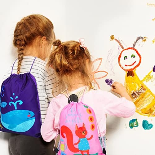 Drawstring Party Favors Bags Cartoon Animal Candy Goodie Sacos de tração para garotos Sacos de presentes