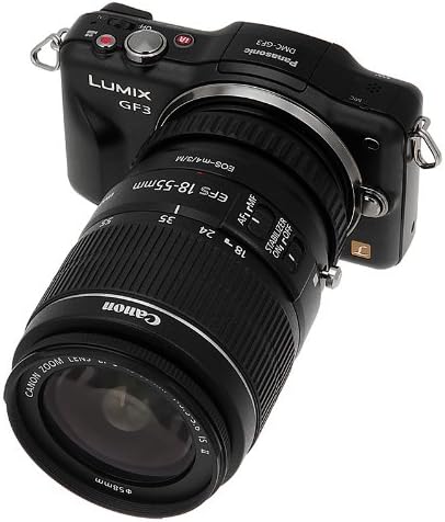 Adaptador de montagem de lentes Fotodiox Pro, lente de montagem Canon EOS para câmeras digitais Micro