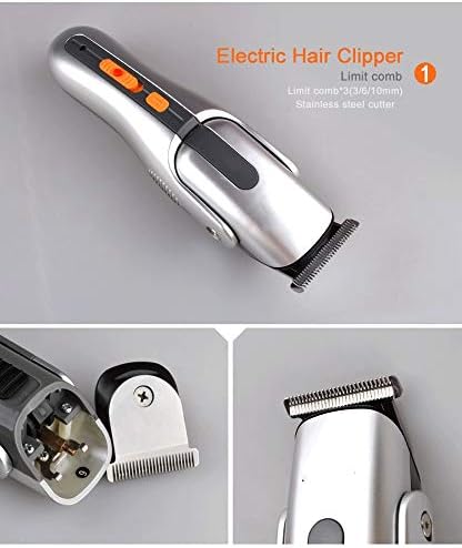 GFDFD Cabelo elétrico Clipper recarregável aparador de cabelo barbeador barbeador sem fio Clipper ajustável