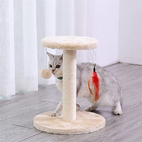 Cat Risking Post Cat Tree com sisal sisal scratch posts plataforma de gato mobiliário de torre com bola pendurada