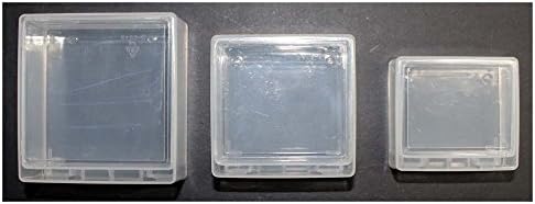 Toolusa Stow-Away 3 pedaços pequenas caixas de armazenamento de plástico em diferentes tamanhos: