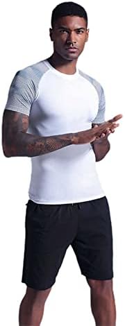 Camisas masculinas de verão casuais camisetas de treino masculino de elementos de manga curta atlética