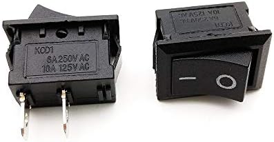 10pcs/lote 15x10mm botão de pressão pequeno 3a 250V KCD1-101 2PIN