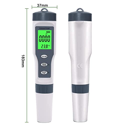G · PEH Digital PH Meter com testador de pH ATC, medidor de temperatura de 3 em 1 pH TDS, medidor de
