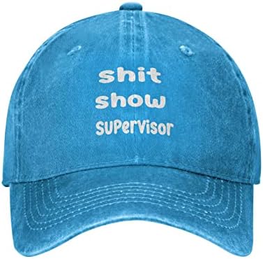 Wikjxiz Mostra de merda Show Hat Hat Fashion Cowboy Baseball Hats Black Sunhat Pai Cap para homens Mulheres