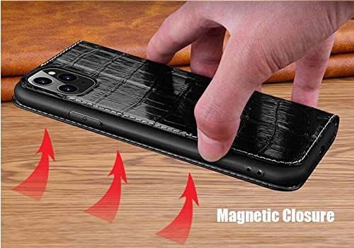 Caixa BNEGUV para Apple iPhone 11, capa de couro celular capa de carteira de couro com fechamento magnético,
