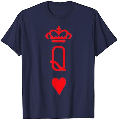 Top de tampa de cartas para mulheres e meninas Red Queen of Hearts