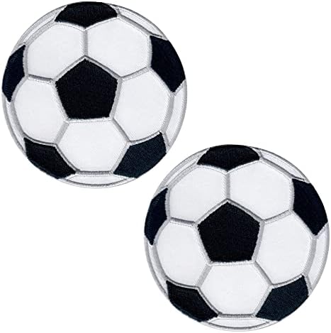 Patchmommy Soccer Ball Patch Football Sports, Ferro On/Sew On - Apliques para roupas