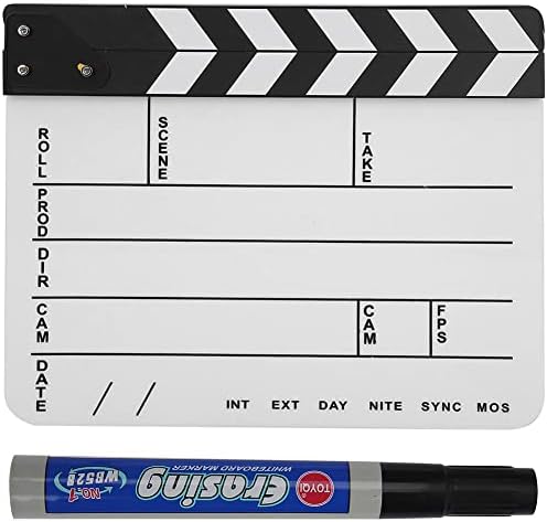 Filme Clap Board Diretor Scene Clapperboard TV Filme Board Film Cut Prop With Pen