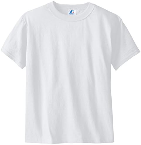 Camiseta de algodão básico de algodão de Russell Athletic Boys