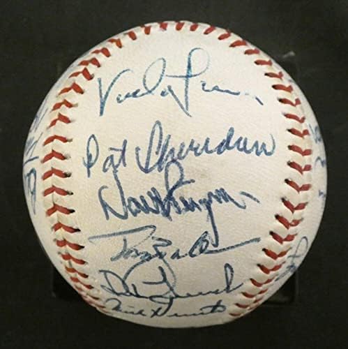 1987 A equipe de Detroit Tigers assinou beisebol com Vada Pinson No Club House - Bolalls autografados