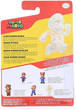 World of Nintendo 2.5 Star Power Mario Figura