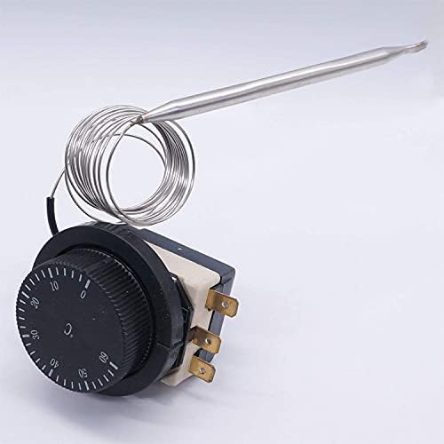 DASEB 1NC 1NO 250V/380V 16A 0-60 ℃ Interruptor de controle de temperatura Termostato Capilar Termostato