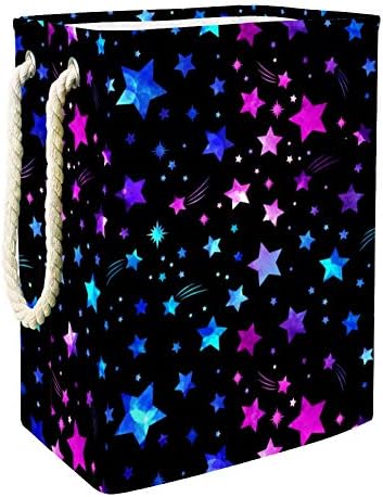 Indicultura do espaço Galáxia Constellation Print 300D Oxford PVC Roupas impermeáveis ​​cesto de roupa grande