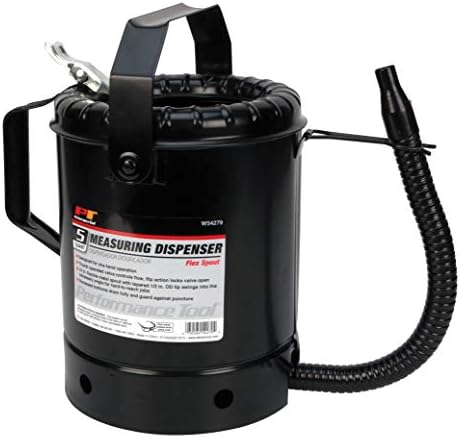 Ferramenta de desempenho W54279 Distribuidor de 5 litros de 5 litros Medindo Black