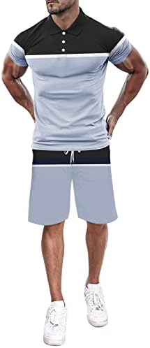Ternos de BmEgm para homens Moda de moda de moda curta camiseta e shorts definido