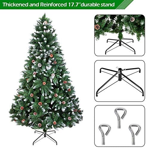 Árvore de Natal artificial de 7 pés de 7 pés, árvores de Natal premium com 1350 ramificações
