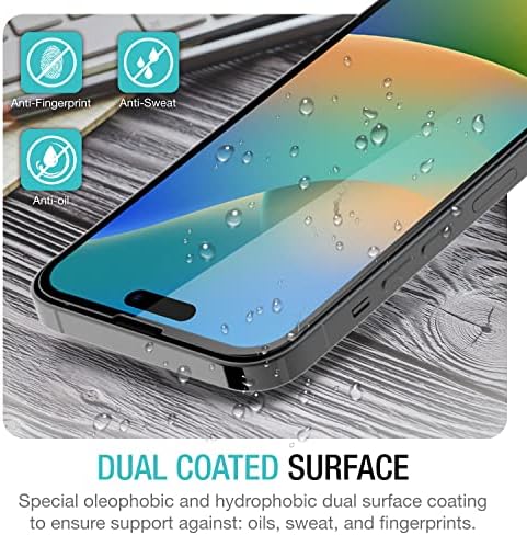 Pureza (3 + 2 pacote projetado para iPhone 14 Pro Max 2022, 3 Protetor de tela de pacote + 2 protetor de lente