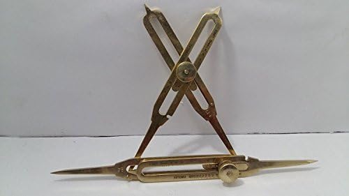 Mahira náutica 2 PCs Brass Antique 6 Proporcional Divisher Scientific Engineering Instrument